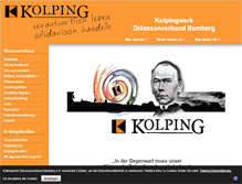 Tablet Screenshot of kolpingwerk-bamberg.de